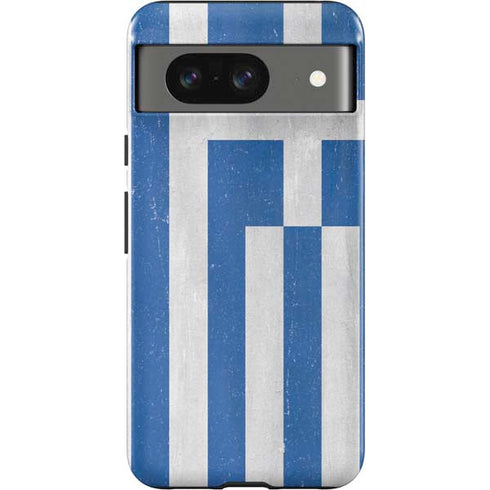 Greece Flag Distressed Google Pixel 8 Impact Case